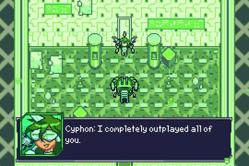 Cyphon hovers in Green Zone and says "I completely outplayed all of you."