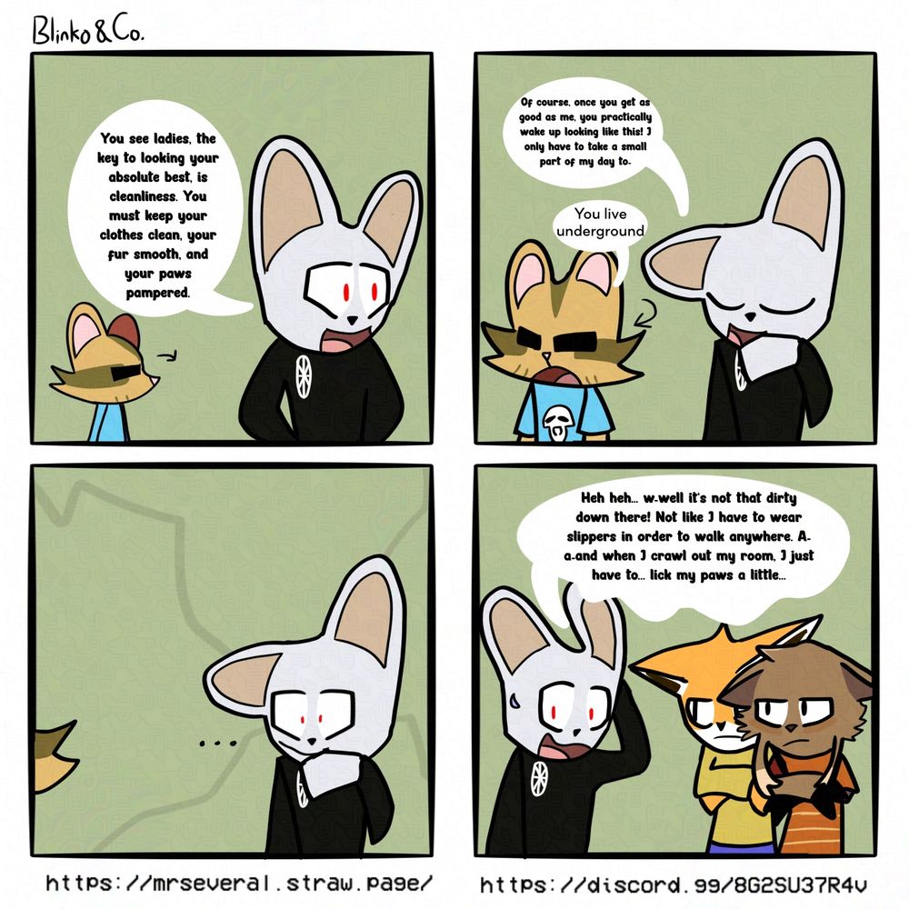 In real life, most rabbit species live in burrows underground. They are built to protect from predators and extreme temperatures. A warren are interconnected burrows, and that is what Bonz and her siblings live in.

Also the deer character belongs to Asher_The_Rat on Discord