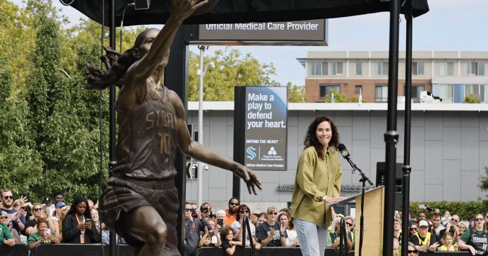 A statue honoring WNBA legend Sue Bird was unveiled on Sunday. The Storm are the first franchise in WNBA history to dedicate a statue to a former player.