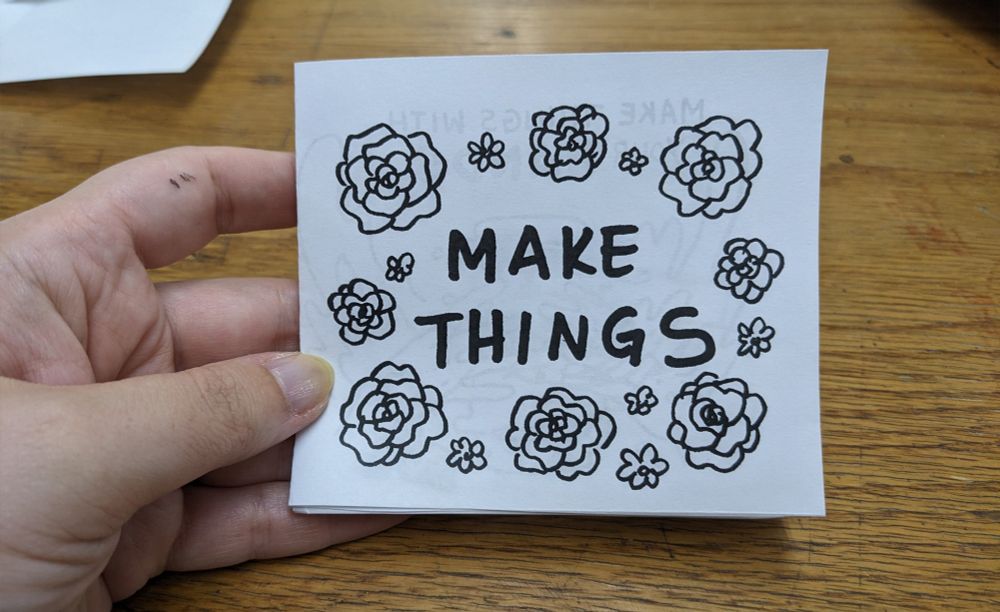 Zine cover "Make Things."