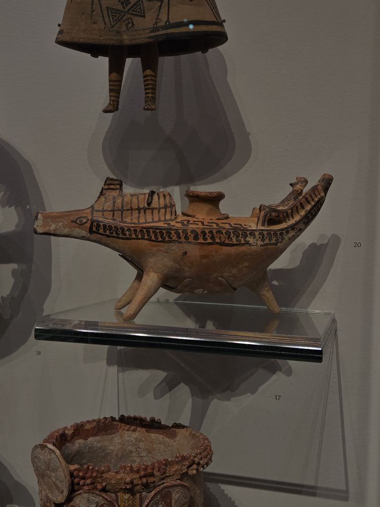6th Cent bce rhyton in the shape of a boat