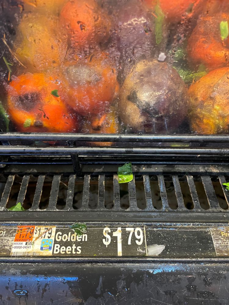 Golden beets for $1.79