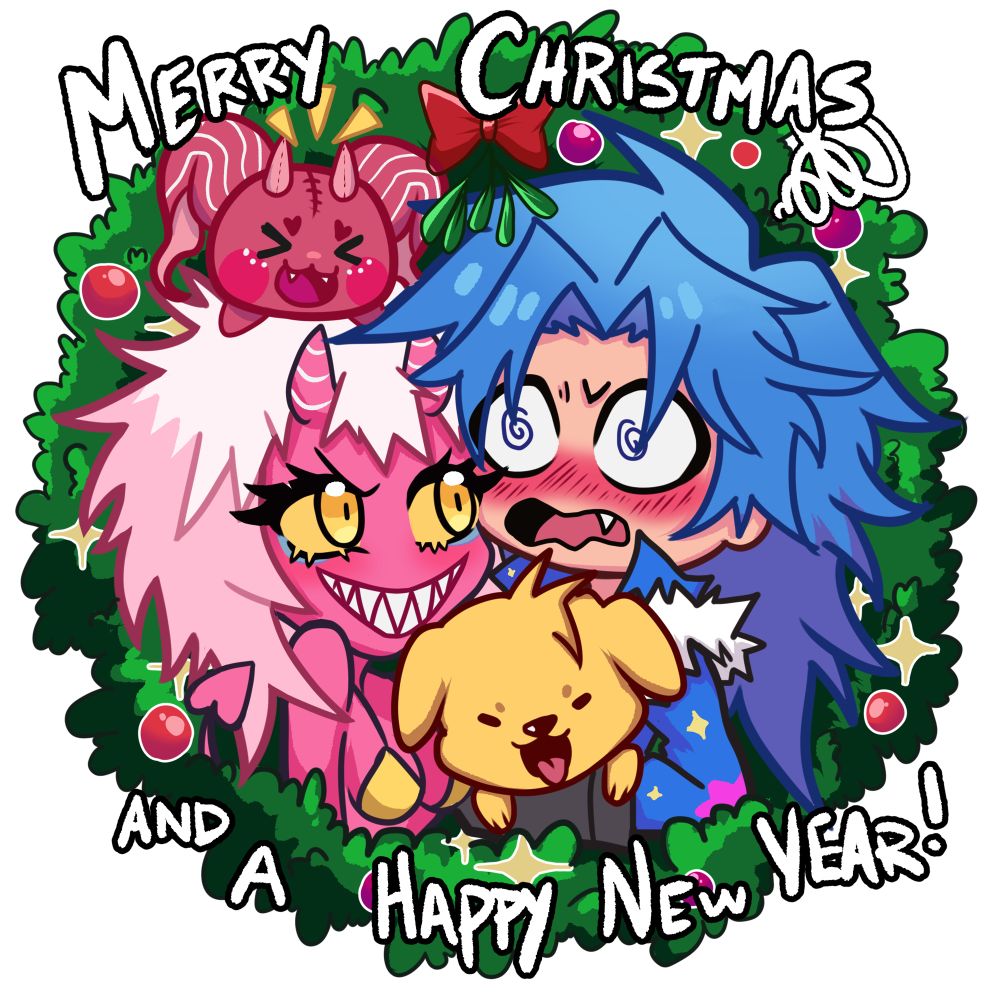 Cherry and starlight celebrating Christmas with their communities 