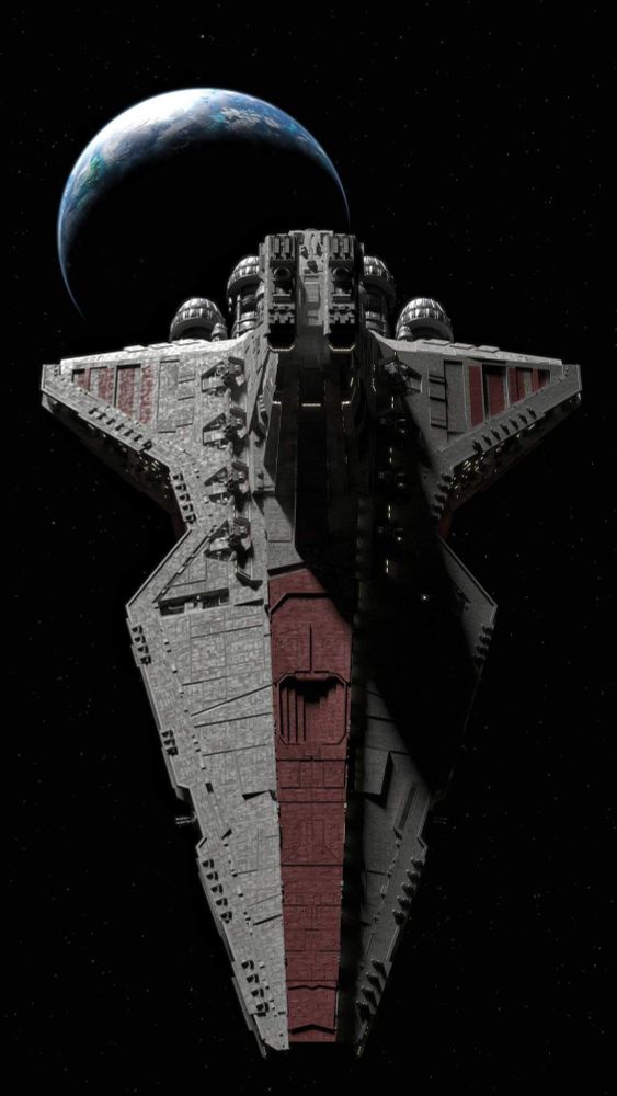 The Venator class Star Destroyer from Star Wars.