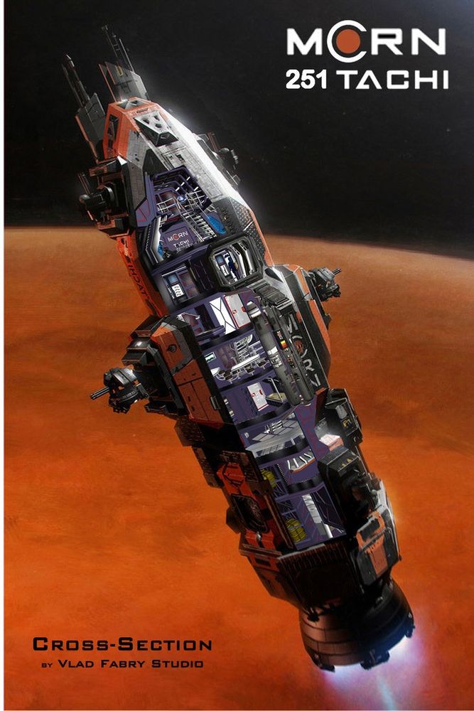 The MCRN Tachi later renamed the Rocinante from The Expanse.