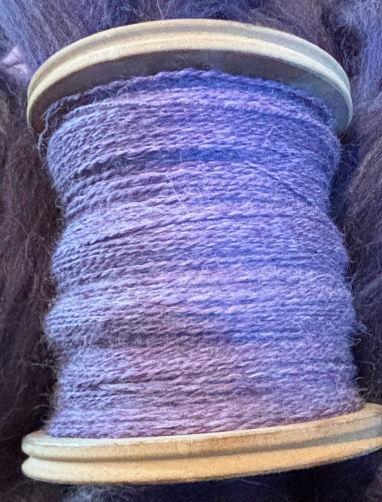 2ply sport weight merino alpaca lavender  yarn