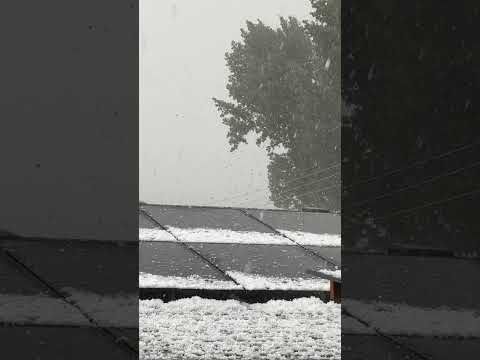 Hail storm. Bend, OR