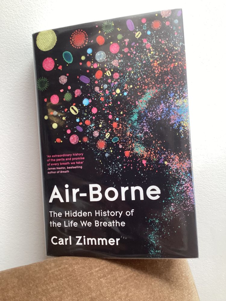 Picture of a book “Air-Borne” by Carl Zimmer.