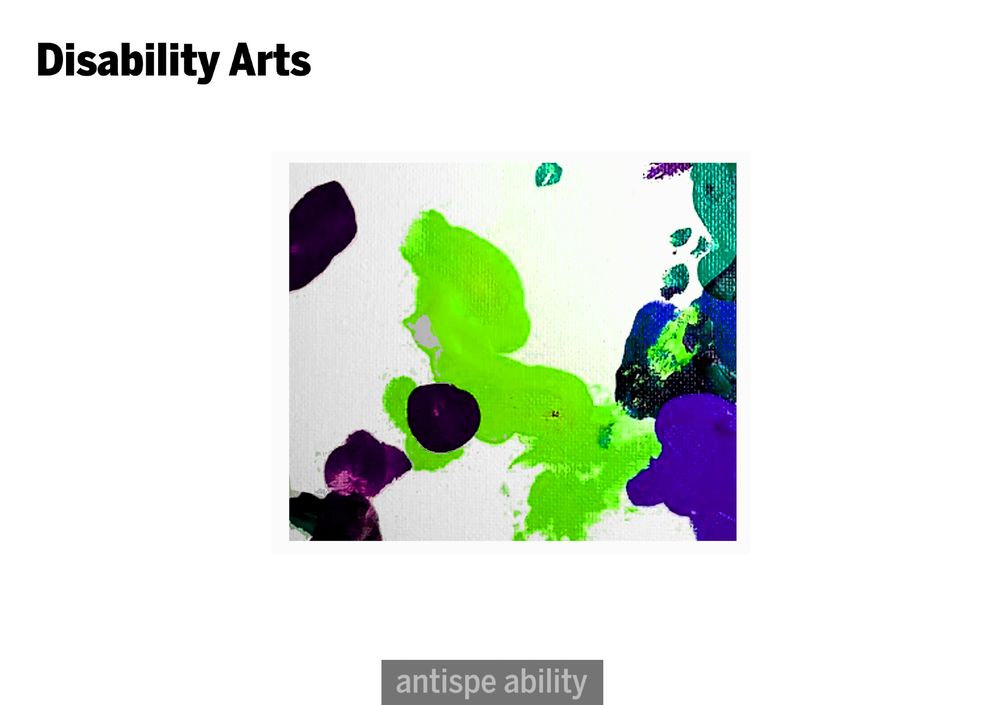 Disability Arts poster