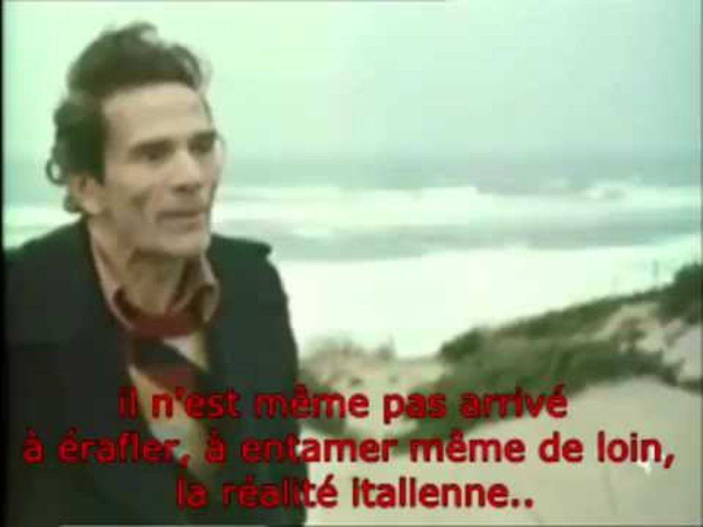 Pasolini, fascisme, ville de Sabaudia, capitalisme, société de consommation, Pagotto