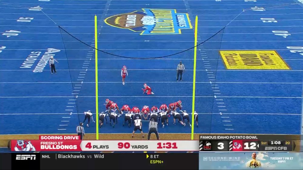 "Fresno State Bulldongs" graphic on ESPN