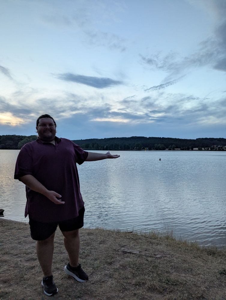 Ich vor dem Brombachsee 