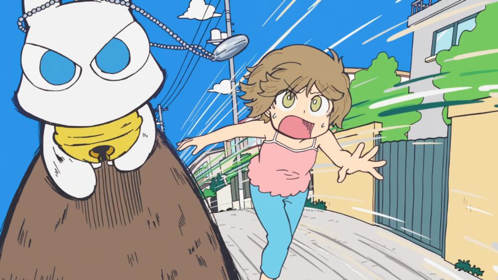 Niikura chasing after her locket