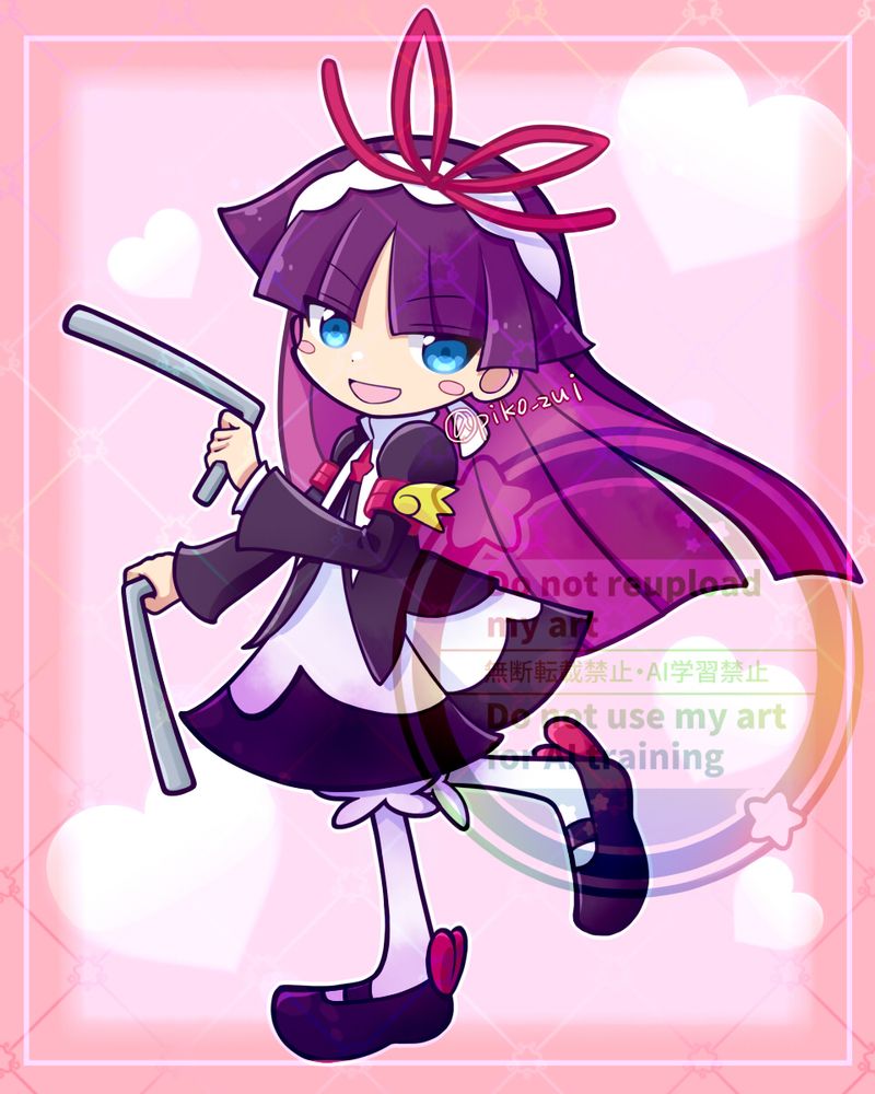 フェーリちゃんのお誕生日に描いたイラストです