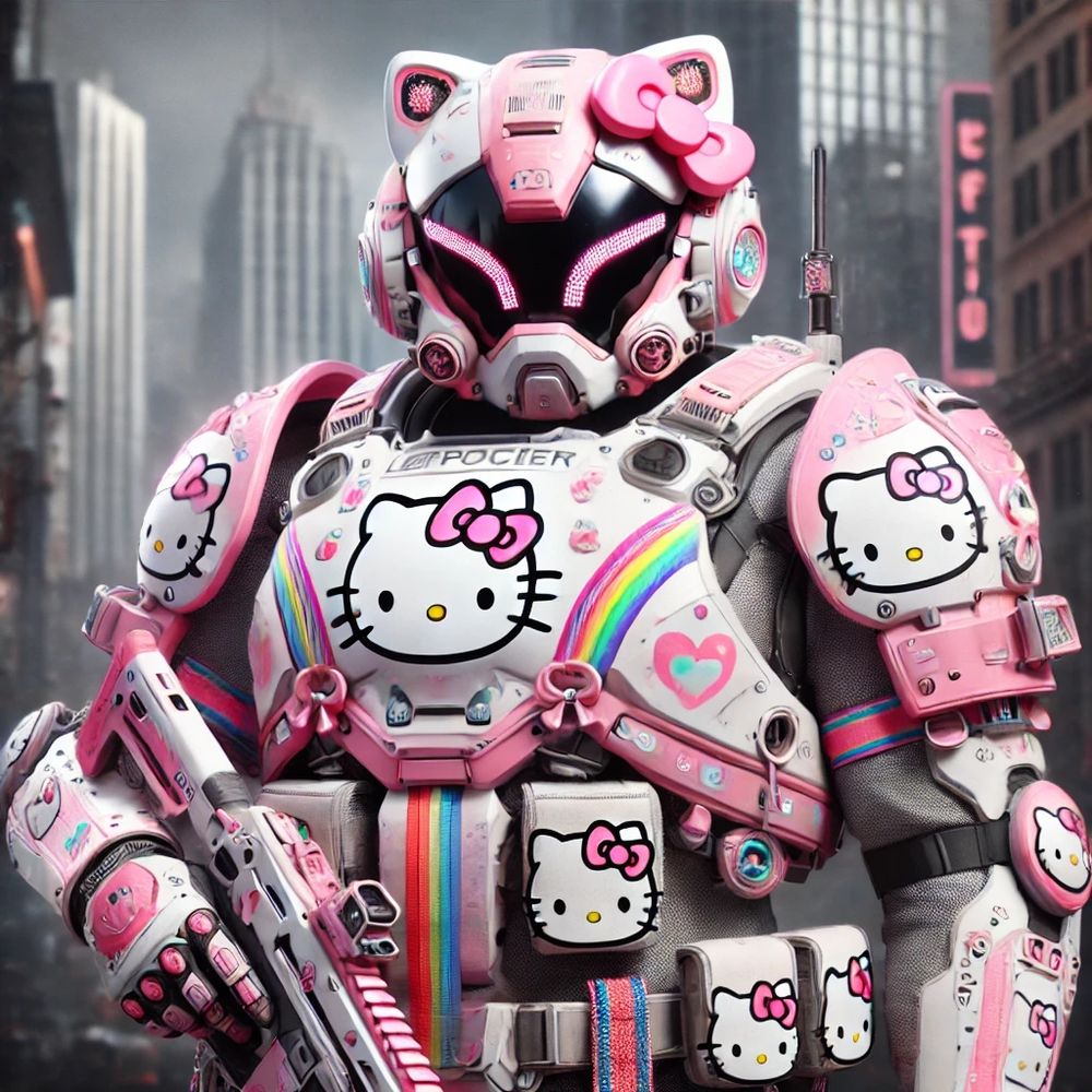 DOOM-Marine im Hello Kitty Design 