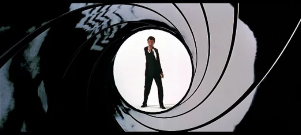 James Bond, firing at camera