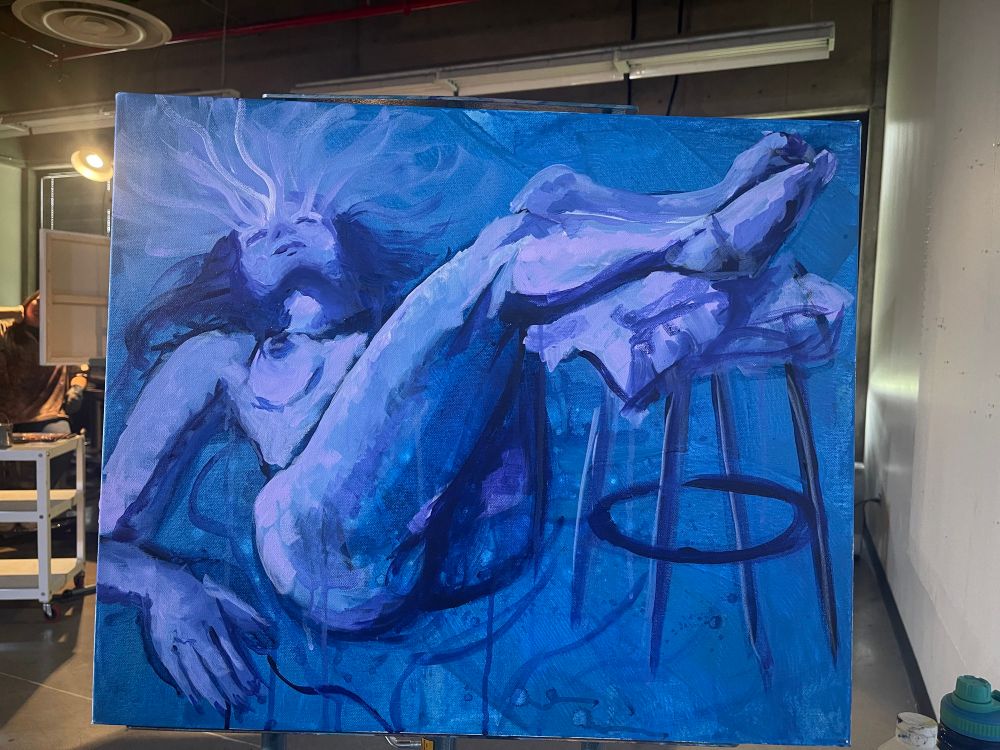 You can see I added more of a face and rended much more of the painting