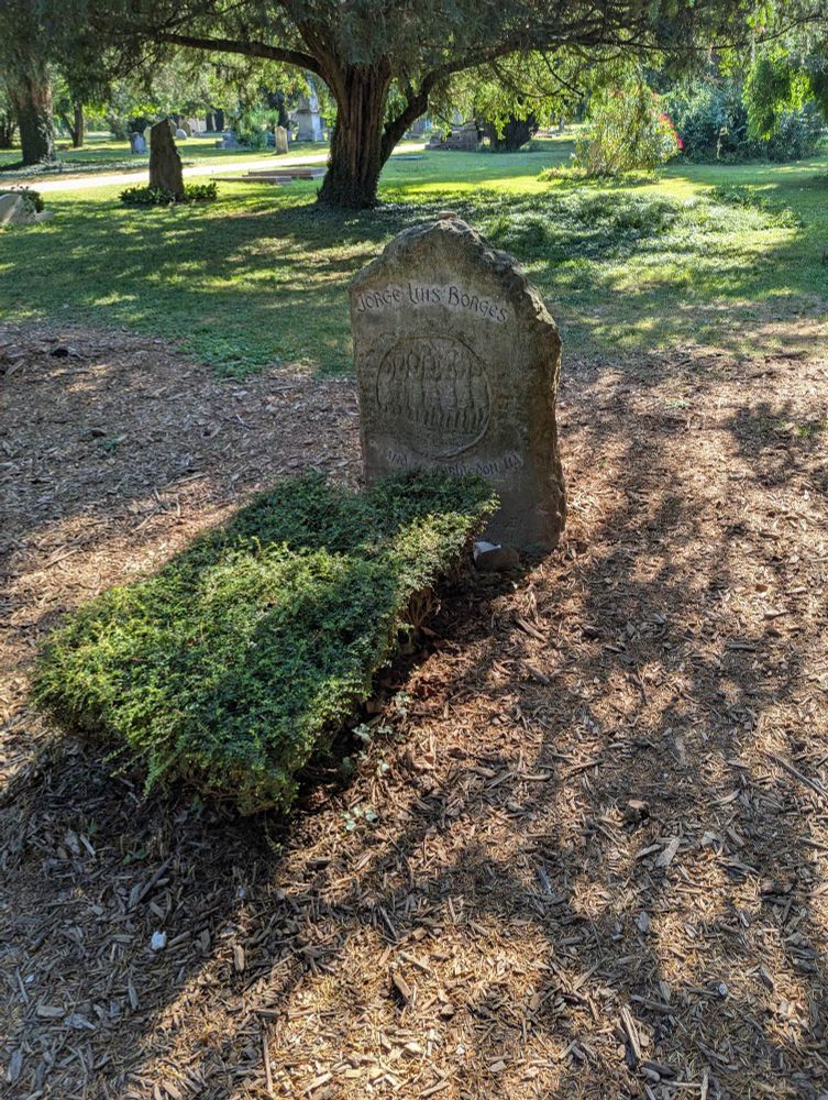 Gravestone of Jorge Luis Borges in Geneva