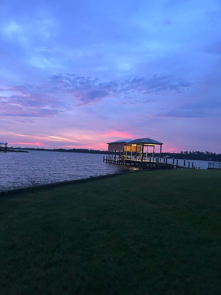 Sunset at a gulf.