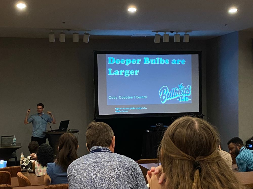Title slide of Deeper Bulbs are Larger