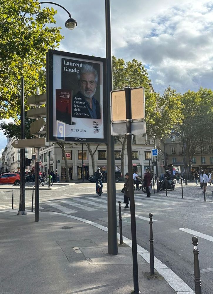 Affiche pour "Zem", chez Actes Sud, la suite de "Chien 51"