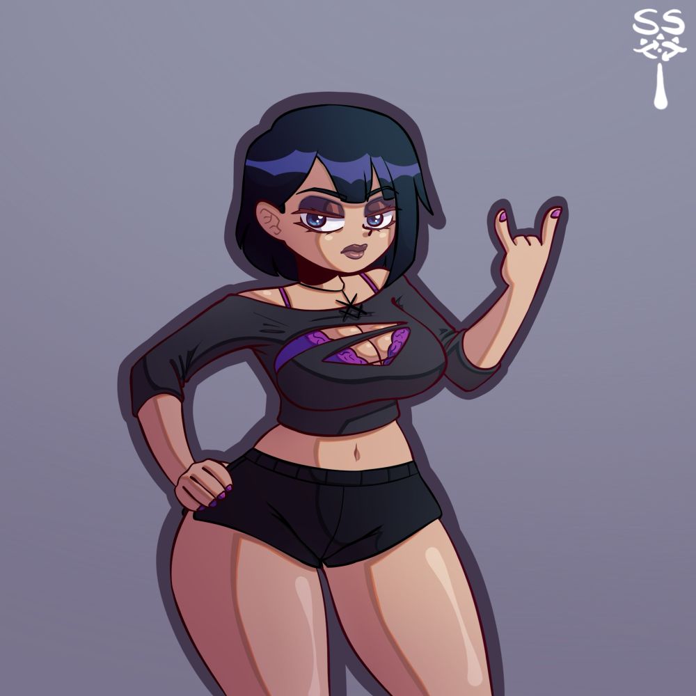 Pin-up of Notzackforwork’s OC Vex in a simple pose