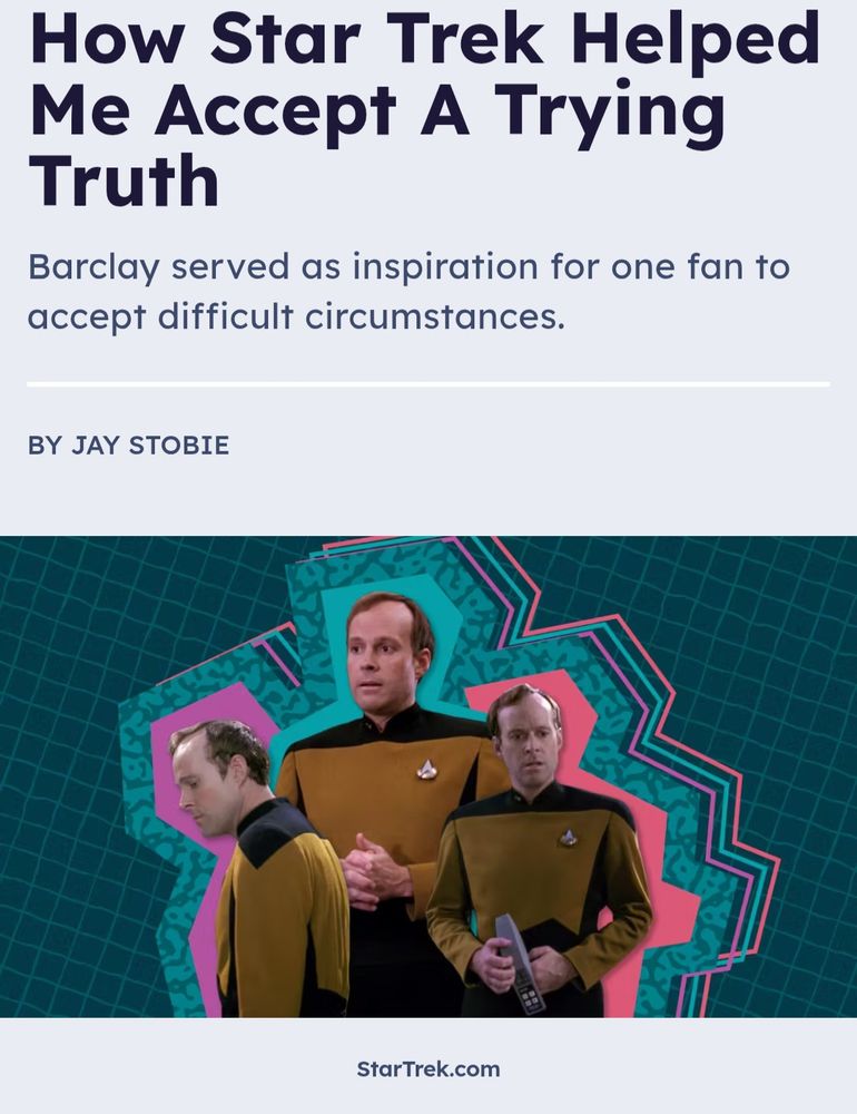 Read the article "How Star Trek Helped Me Accept A Trying Truth" on StarTrek.com