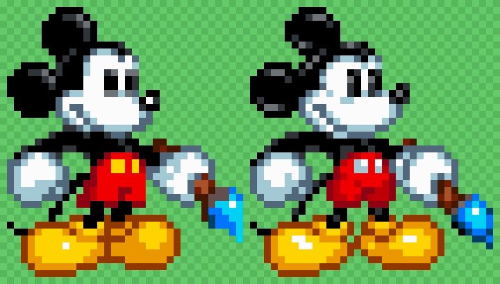 Looking At The Original Up Close, The Sprites Being Animated Really Smooth & 3DS Resolution Helped The Sprites Look A Lot Better Than They Should.

I Also Wonder, Even Tho They Switched To The Epic Michael Design Later Into Development, They Kept His Buttons Being Yellow, For Some Reason.