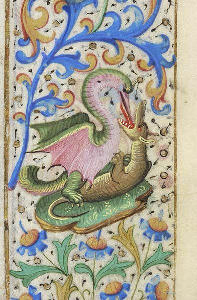 Two dragons potentially French kissing, and potentially hating on each other, or somewhere in between. I’m not sure which but it’s kind of funny and I really think it’s pretty at the same time. Seeing as they are surrounded by lovely flowers, I feel like it’s very consensual. At least symbolically so. There’s also a possibility of the top dragon is a dentist and is definitely getting ready to root canal the wingless dragon.