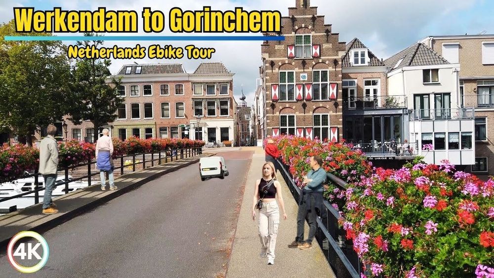 E-biking 🇳🇱: Werkendam to Gorinchem The Netherlands – 4K HDR | Gorinchem 2024