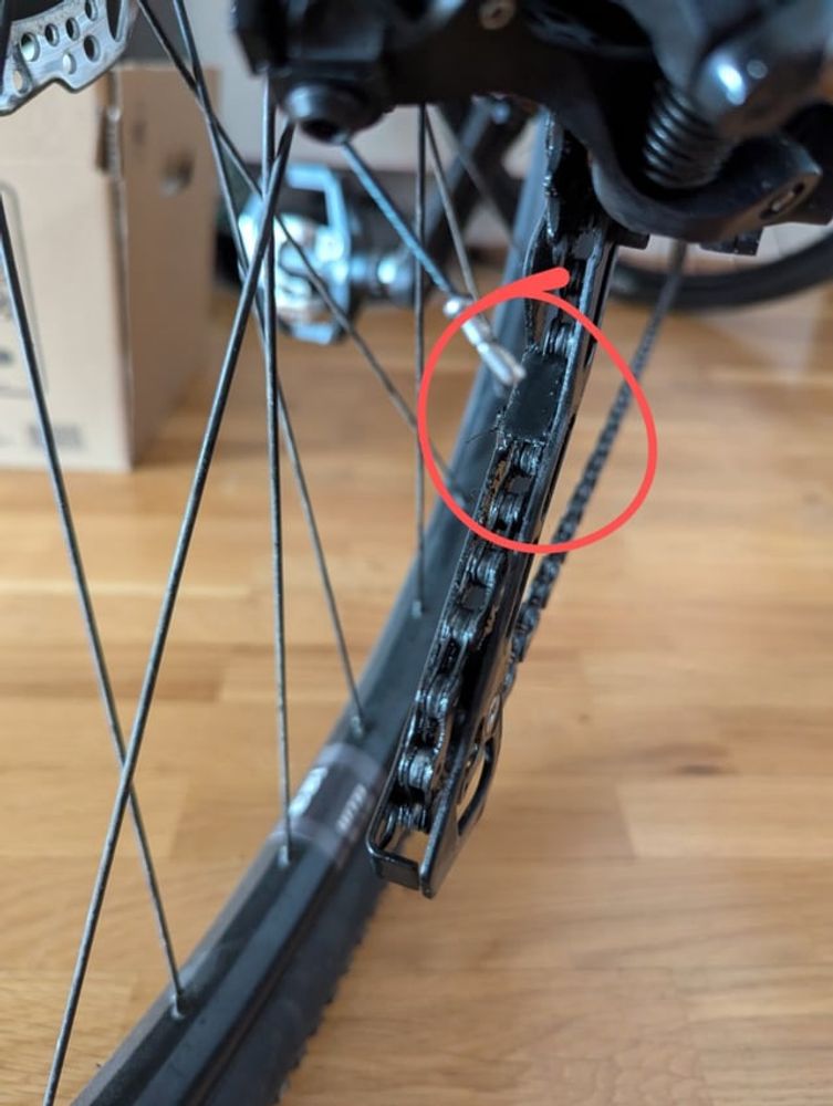 Kette falsch montiert? Gebrauchtes Fahrrad gekauft