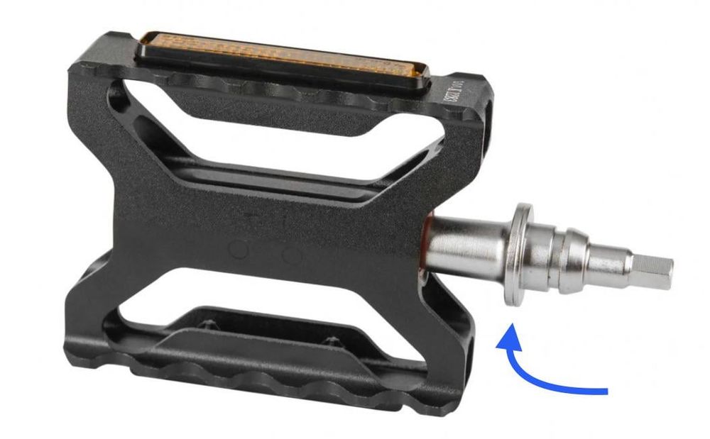 “The Knack” for successfully attaching the Brompton Quick Release pedal.