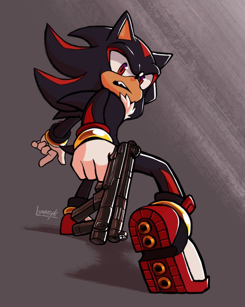 Shadow posing while holding a gun

Sonic The Hedgehog fanart