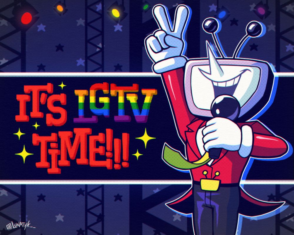 Fanart of Tenna from Deltarune

"It's LGTV time!!!"