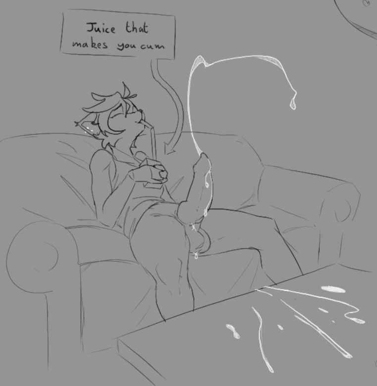 Marigold drinking The Juice That Makes You Cum