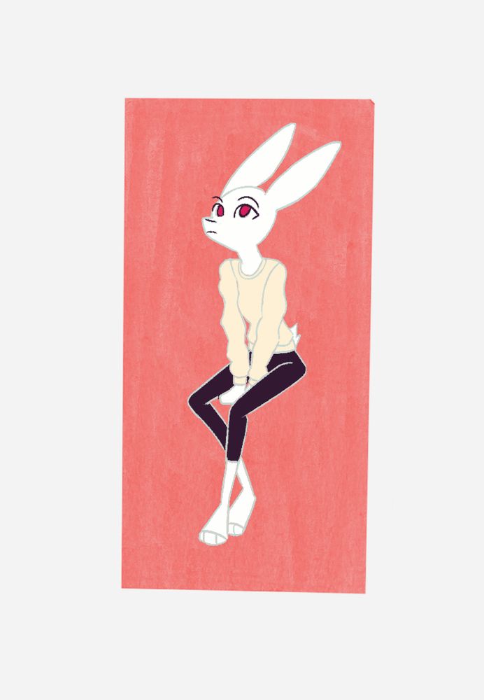 hare gal in a jumper
