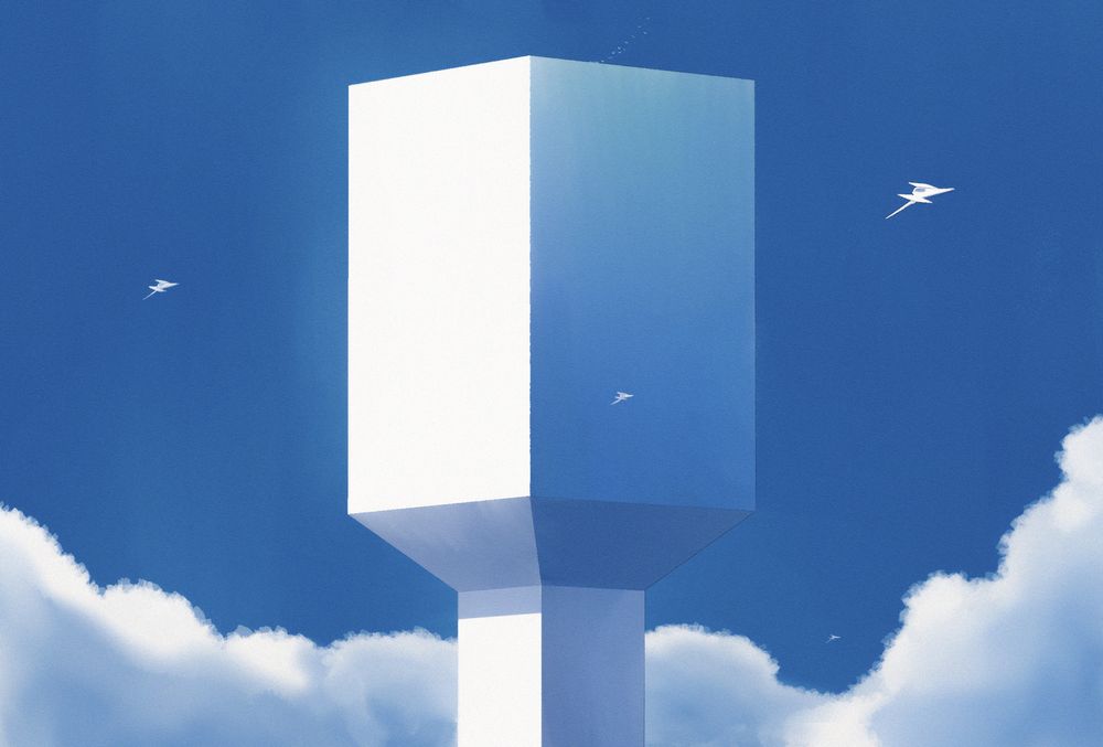 arwings flying past a big ol' tower