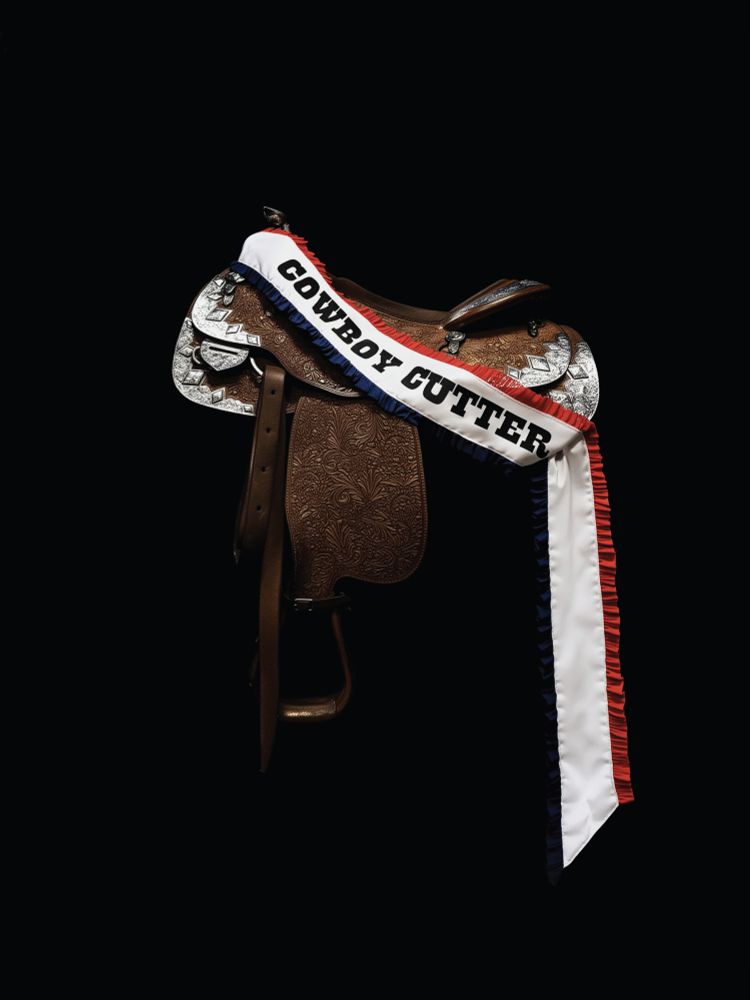 Cowboy Cutter sash on a saddle