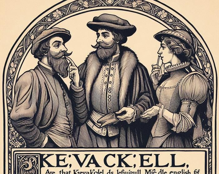 Three people enjoying a secretive conversation.