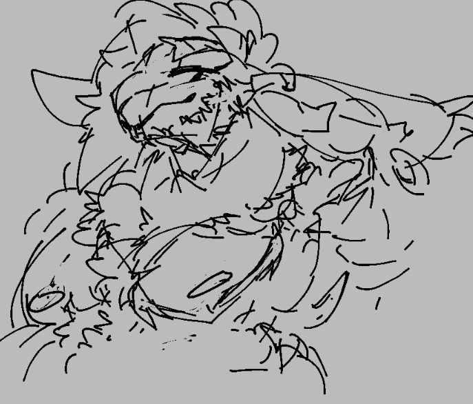 sketch of my sona as a rabbit