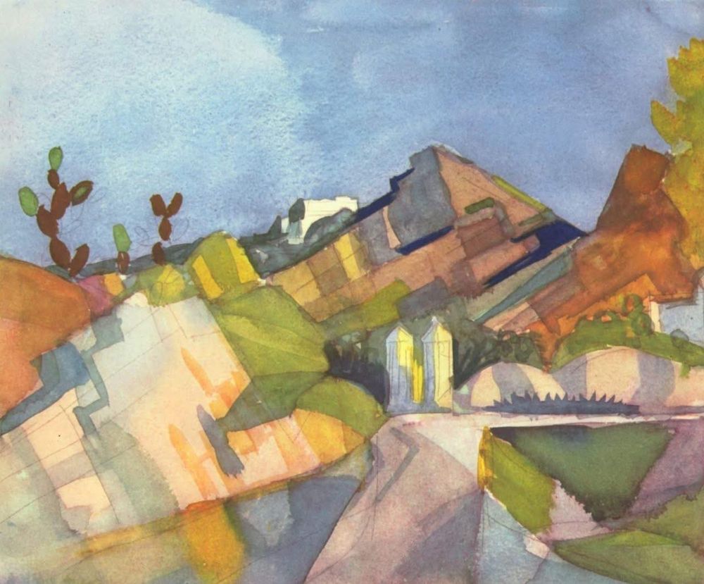Felsige Landschaft, August Macke  1914