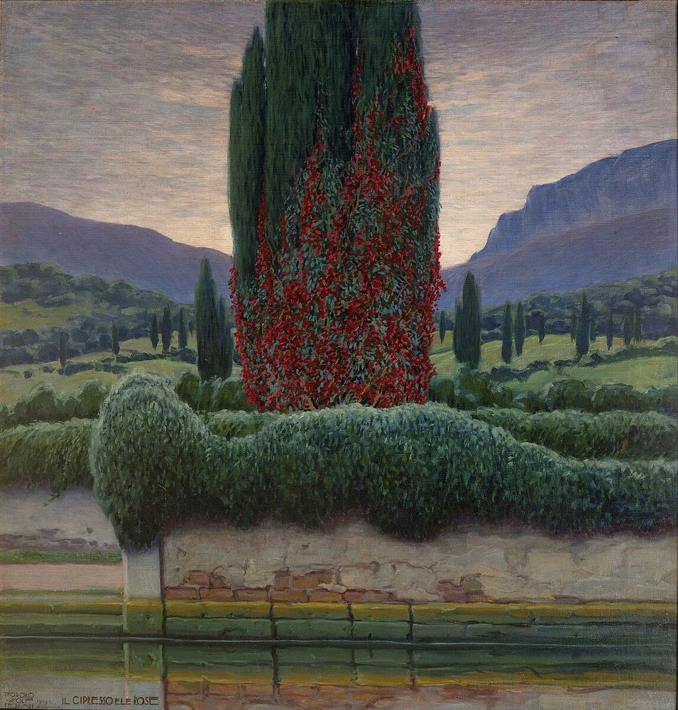 Il cipresso e le rose, Teodoro Wolf Ferrari  1919