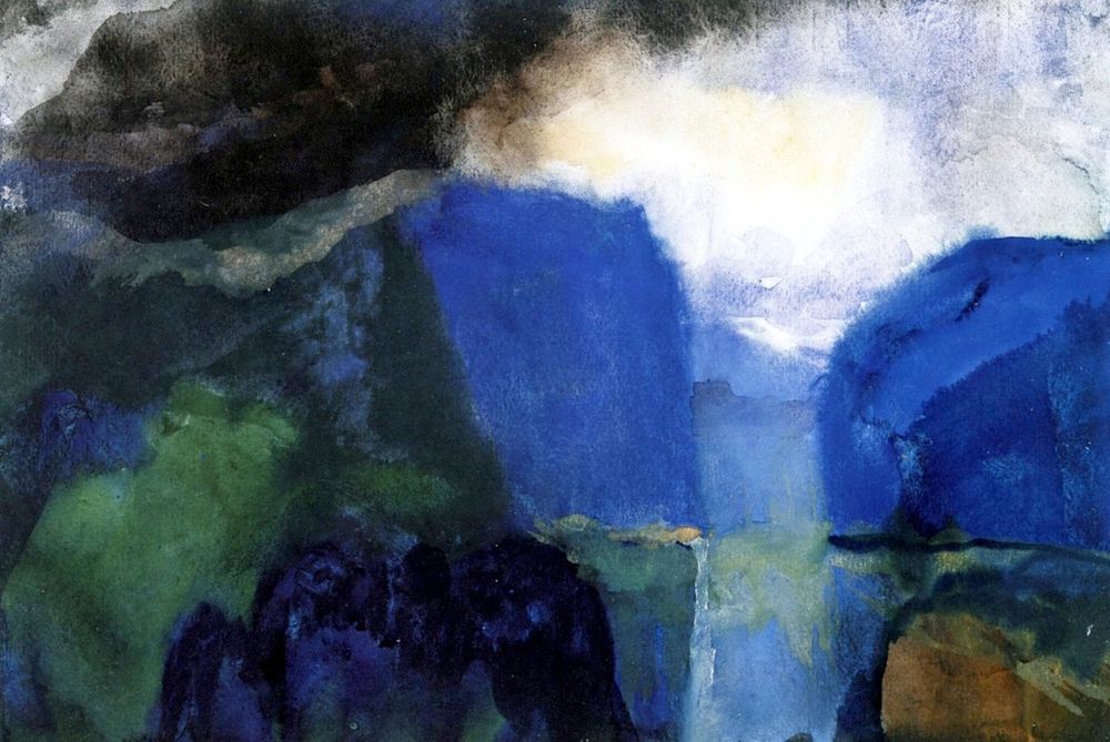 Mountain Landscape I, Emil Nolde  c.1948