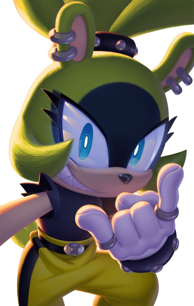 Details added to an illustration of Surge the Tenrec