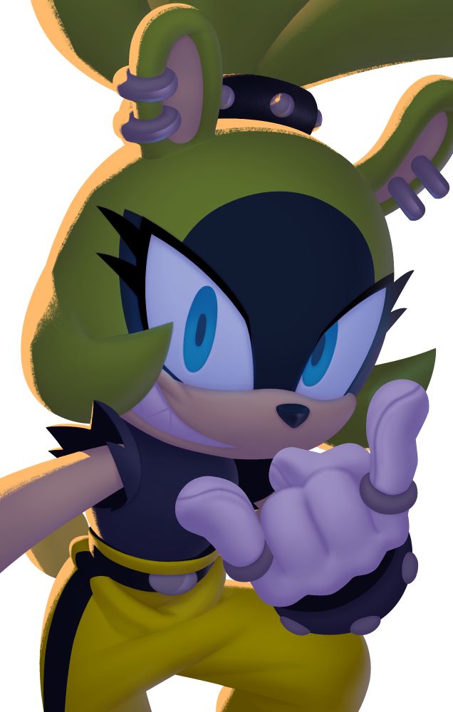 Rim lighting and bounce light added to a WIP painting of Surge the Tenrec