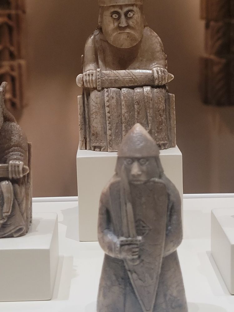 Lewis chess piece - shield-biting berserker