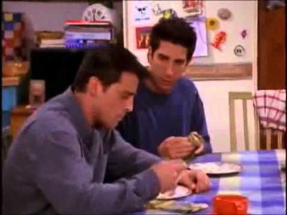 Friends - Joey eats Rachel's dessert