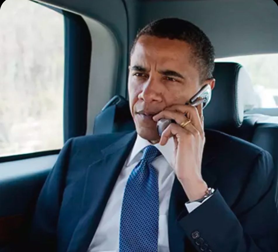 A very concerned Obama
