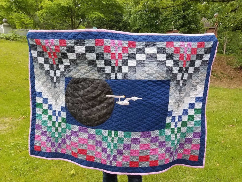 Star Trek baby quilt