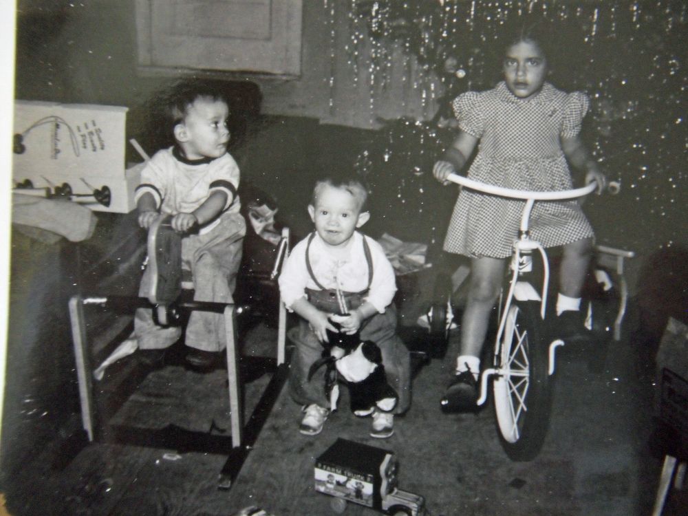 This photo is from 1955 but again shows how much Christmas meant to us over years. 